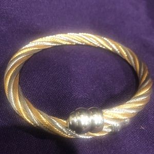 AUTHENTIC Charriol Two-toned Cable bangle